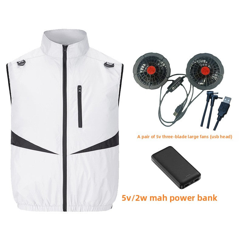 Cooling Fan Vest for Outdoor Work