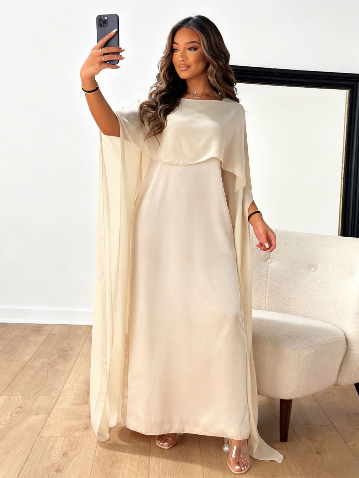 Elegant Chiffon Pleated Dress