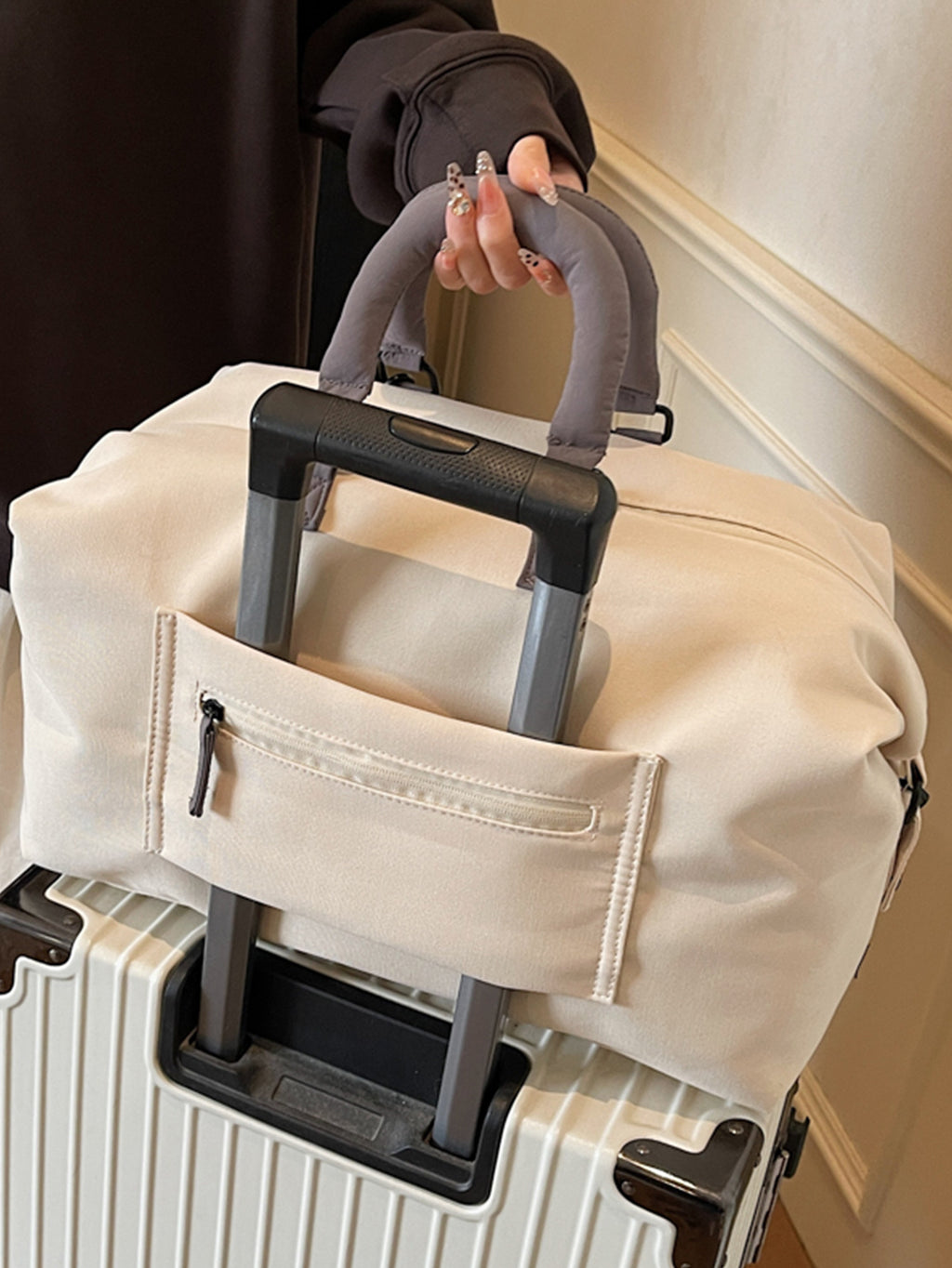 Expandable Travel Handbag Lightweight Storage Bag