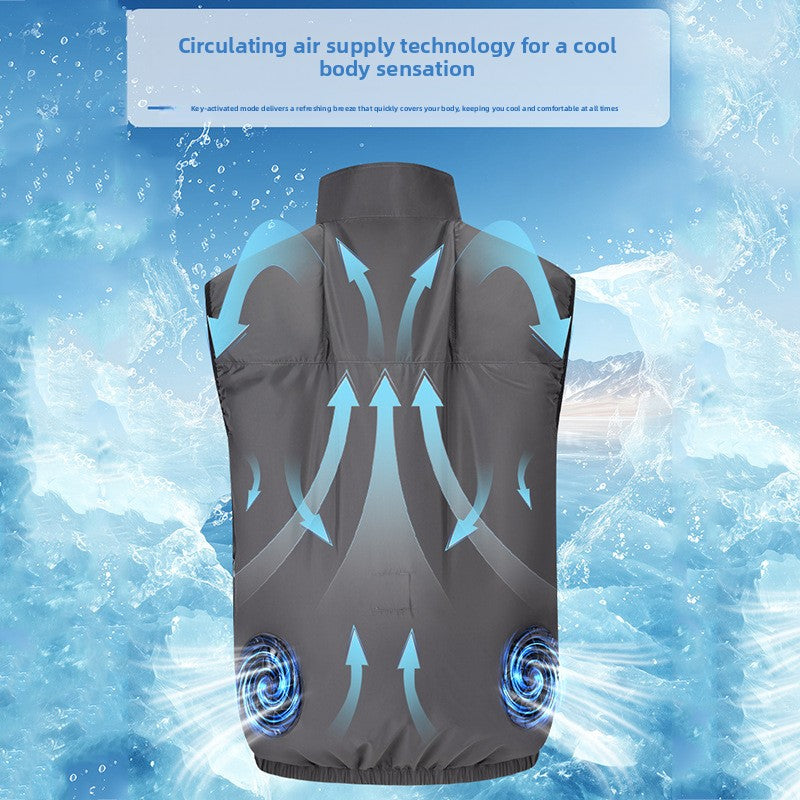 Cooling Fan Vest for Outdoor Work