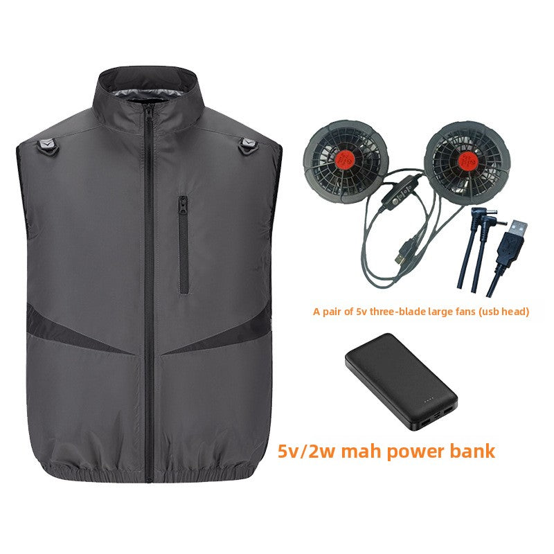 Cooling Fan Vest for Outdoor Work