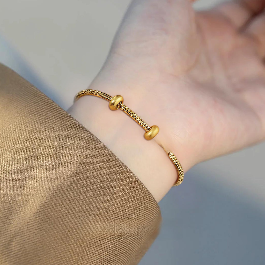 DIY Geometric Bead Bracelet with Transfer Beads