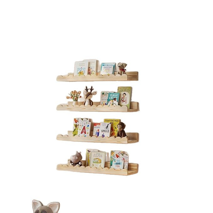 Childrens Room Wooden Storage Shelf