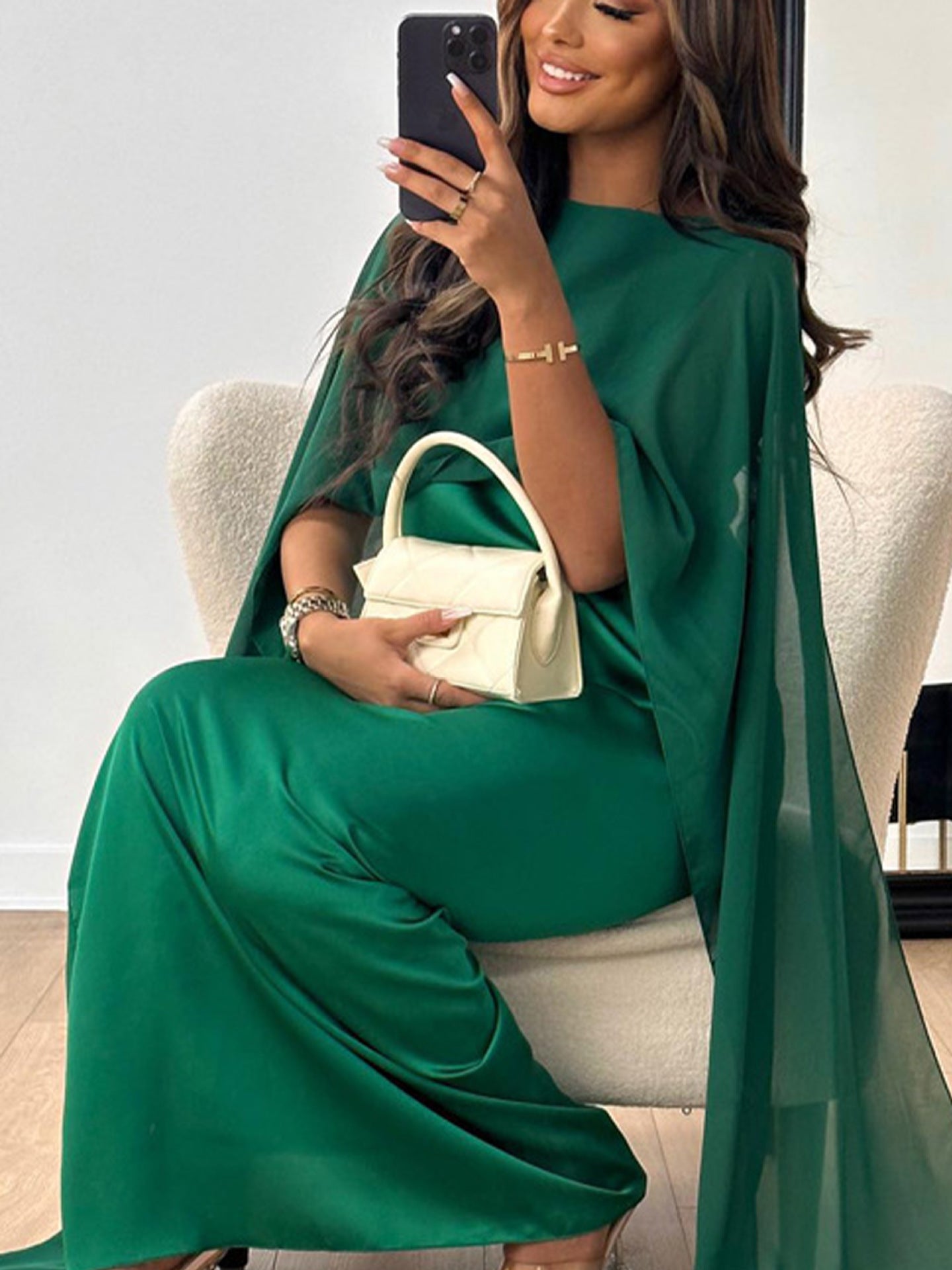 Elegant Chiffon Pleated Dress