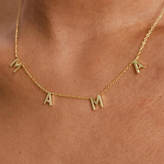English Letter Titanium Steel Necklace